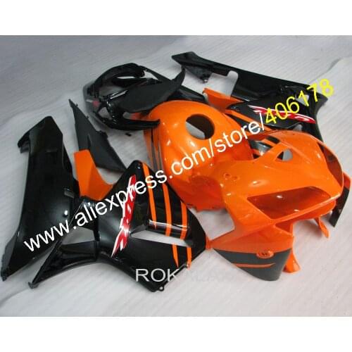 For Honda CBR600RR 05 06 CBR 600RR CBR 600 RR F5 2005 2006 Orange Black ABS Motorbike Fairings Set (Injection Molding)