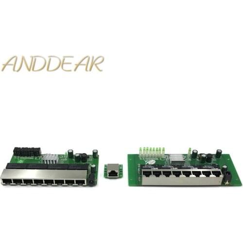8-port Gigabit switch module is widely used in LED line 8 port 10/100/1000 m contact port mini switch module PCBA Motherboard