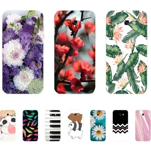 Soft Case For Silicone Back Cover For Cute Phone Cases Cover Bumper for Samsung Galaxy A7 A8 A9 2017 2018 A8 Plus 2018 A70 A80