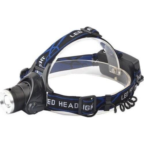 Headlamps Super Bright LED Zoomable White + UV Light Head Torch Flashlight Head lamp by 18650 battery for Fishing Hunting