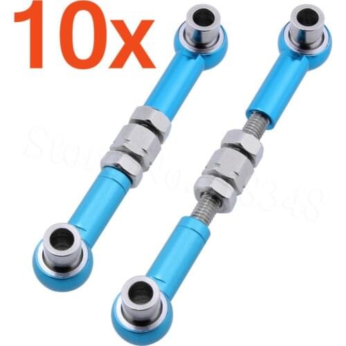 Wholesale 10Pairs/Lot HSP 122017(02157) Al Linkages Upgrade Parts 1:10 On Road Car CNC 94122 XSTR POWER Himoto Red Cat