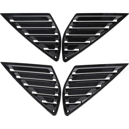 Pair Quarter Louver Cover Vents Rear Side Window Car Styling For Ford Fusion for Mondeo 2013 2014 2015 2016 2017 2018