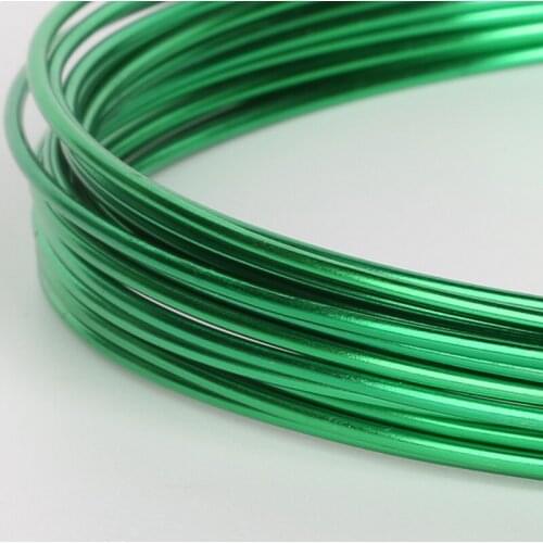 Soft Dark Green Aluminium Wire 1/1.5/2/2.5/5mm Beading Wire For Bracelet Necklace Making DIY Jewelry Findings