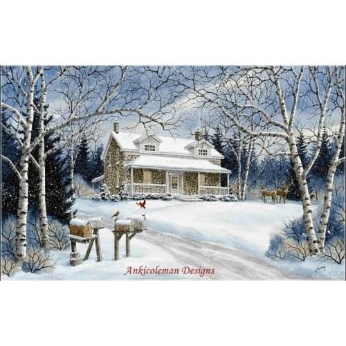 Needlework for embroidery DIY DMC color High Quality - Counted Cross Stitch Kits 14 ct Oil painting - Evening Watch