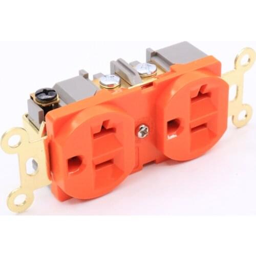 Pieces US AC Power Receptacle Wall Outlet Gold plated Socket distributor