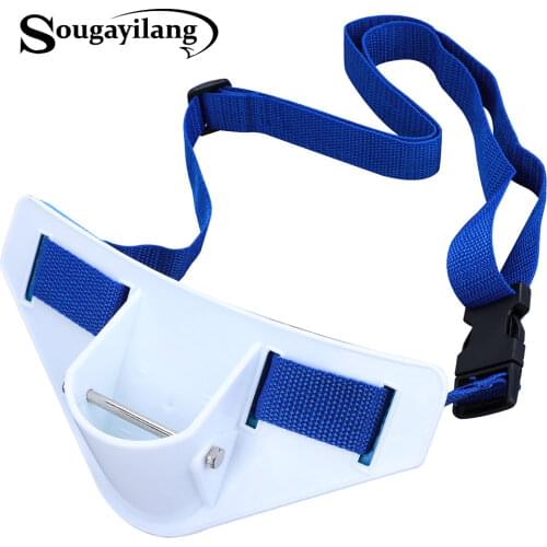 Sougayilang Fishing Rod Support Fishing Belt Boat Fishing Belly Top-Steering Strap Belt Belly Top Fishing Gear