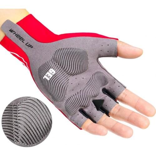 2Pcs Cycling Bike Gloves Half Finger Shockproof Breathable MTB Mountain Bicycle Sports Gloves Men Women Cycling Equipment