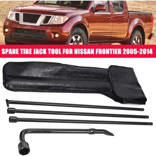 Spare Tire Jack Tool Lug Wrench Kit & PU Leather Case For Nissan Frontier / Ford / Chevy / Silverado / Dodge Ram / Toyota Tacoma