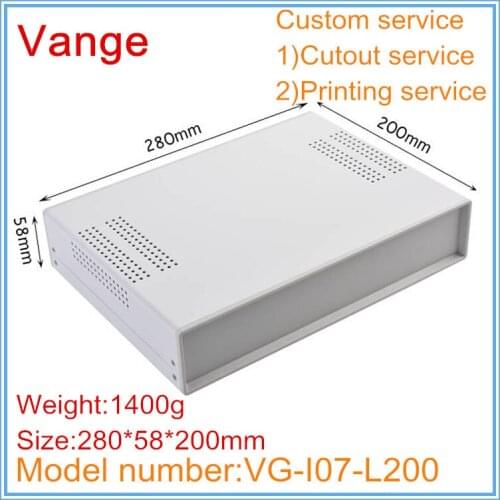 1pcs/lot powder coating junction box Iron metal material chassis enclosure case 280*58*200mm for signal repeater