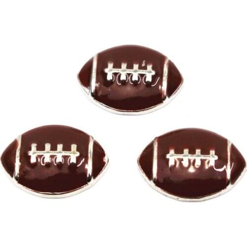 20Pcs/Lot Soccer Alloy Floating Charms Hand-made DIY for Glass Lockets