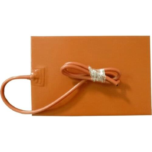 6"X8" 300W 220V Silicone Heater Oil Tank Heating Plate w/ 1m lead wire+90 Deg C thermostat+adhesive