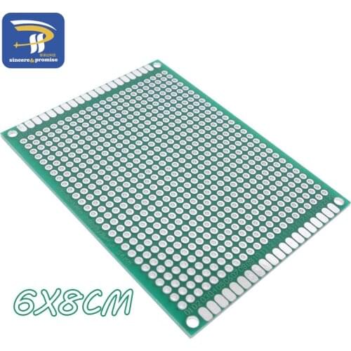 6X8 cm double Side Copper prototype pcb 6*8 cm Universal Board for Arduino
