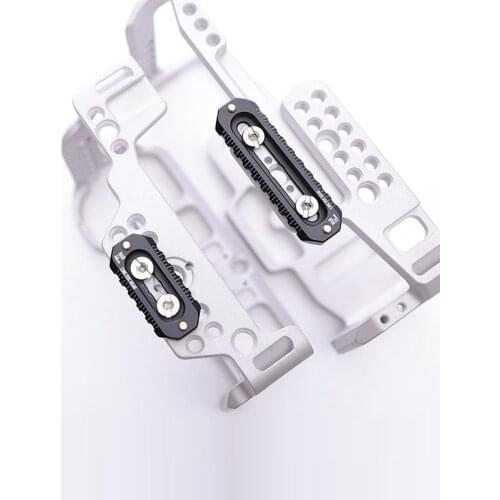 Quick Release Safety Rail 70/46mm Long w/ 1/4'' Screw Spring Loaded Pins for Camera Monitor Ball Head Magic Arm Butterfly Clamp