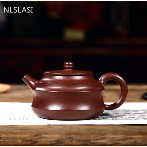 Yixing teapots purple clay filter tea pot beauties Handmade kettle Household Boutique tea set Tea ceremony supplies 220ml