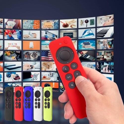 Remote Control Cover Silicone Cover Case Protective Skin Sleeve For TV 4K Siri Remote Anti-Fall Skid Protective Soft Sleeve Skin