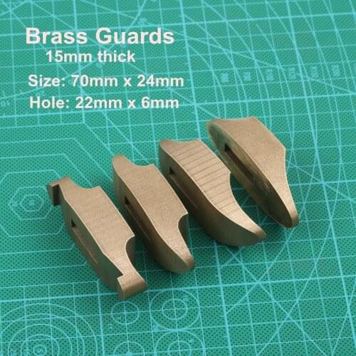 Knife Parts Brass Guards knife making hardwares Knife DIY parts 15mm thick brass