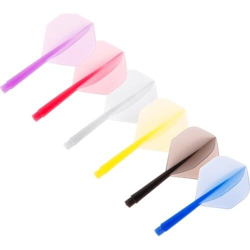 3PCS Plastic 1/4 Dart Shaft With Dart Flight For House Dart Practice Dart flight Integrated Plastic Dart Flight With Shaf