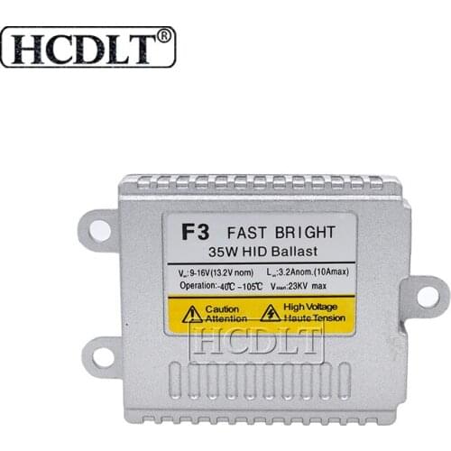 HCDLT 1 Piece AC 12V 35W Xenon Ballast F3 Fast Bright Digital Slim Electronic Blocks Ignition Reactor For Car Headlight Bulb Kit