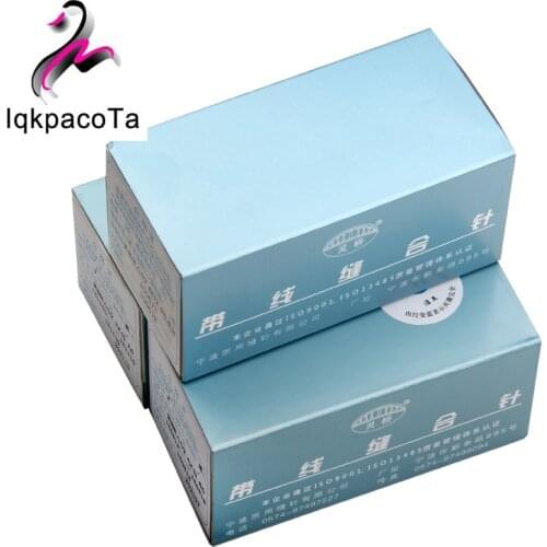 10pc/lot Makeup tools/accessories Suture needle microsurgery nylon monofilament wire round head needle single needles