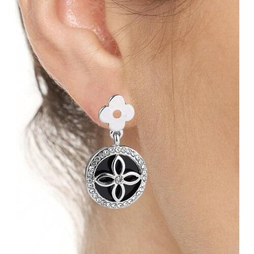 Earrings Sweet Temperament Fashion Refreshing Round Flower Girls Women All-Match Casual Party Festival Birthday Gift Accessories