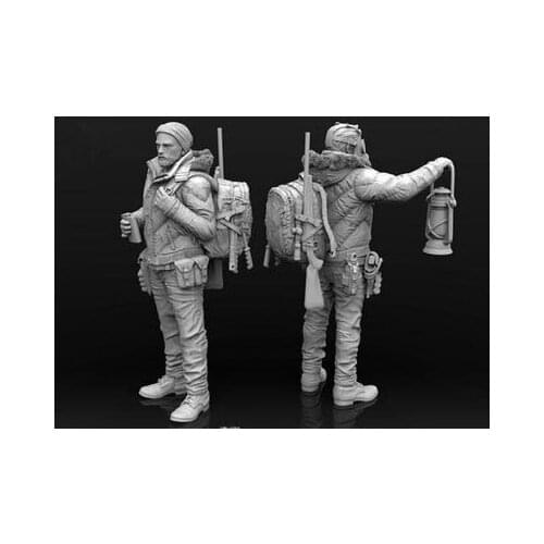 1/35 Scale Models Resin Fantasy Hunter Figure Unpainted Model Kit Diorama Handmade DIY Fun Gift