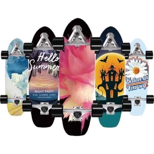 2021 New Skateboard Longboard For Adult Men Women Highly Smooth Surf Land Skateboard Single Kick Carving Skate Board CX7