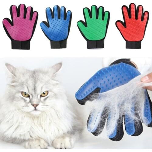 Animal Hair Brush Glove For Pet Dog Cat Massage Grooming Glove Tools Pet Hair Deshedding Cleaning Brush Comb
