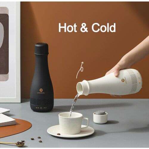 12V Portable Cooling/ Heating Cup Dual-use Kettle Thermos Coffee Cup Temperature Control Smart Kettle For Travel 330ml
