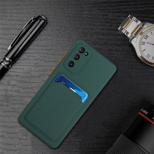 Luxury Card Holder Wallet Case For Samsung Galaxy S20 FE Case Silicone Cover For samsung Galaxy s20 FE Fan Edition s20FE Coque