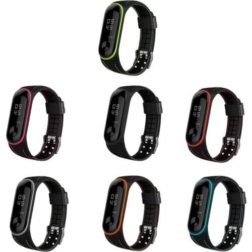 Replacement Honeycomb Silicone Bracelet Watch Band Strap for xiaomi Mi Band 3 4 57BC