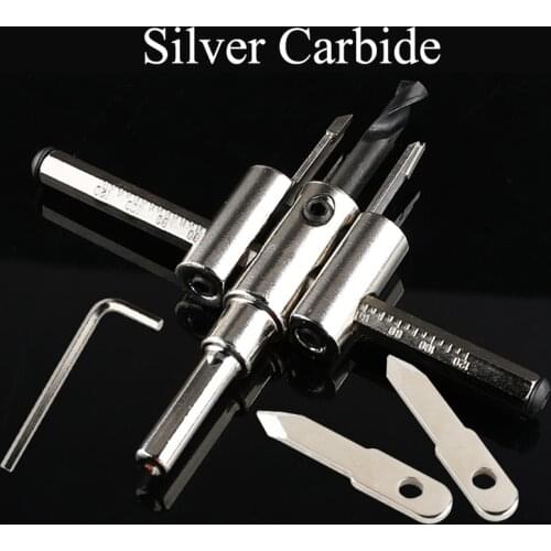300mm 30-300mm Black Silver Carbide Aircraft Type Boring Tool Wood Woodworking Adjustable Circle Cutter Core Drill Bit Hole Saw