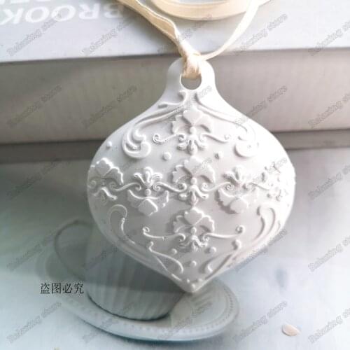 Creative Pattern Pendant Silicone Mold Aromatherapy Wax Tablet Mould For Car Decoration DIY Gypsum Plaster Molds