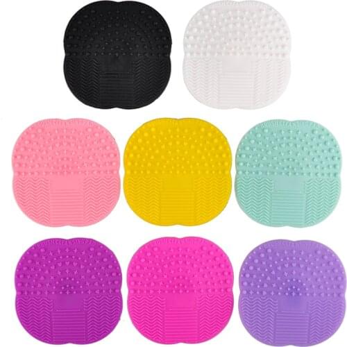1pcs Silicone Clean Cosmetic Make Up Washing Brush Gel Cleaner Scrubber Tool Foundation Makeup Brush Clean Cleaning Mat Pad Tool