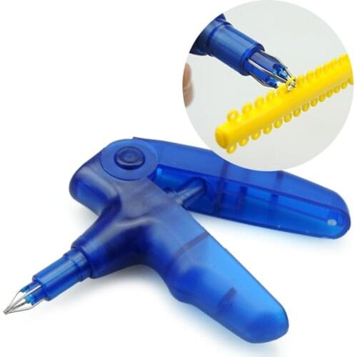 1pc Dental Ligature Gun Blue Orthodontic Ligature Elastic Chain Gun Oral Care Teeth Whitening Ligature Elastic Ties Tools