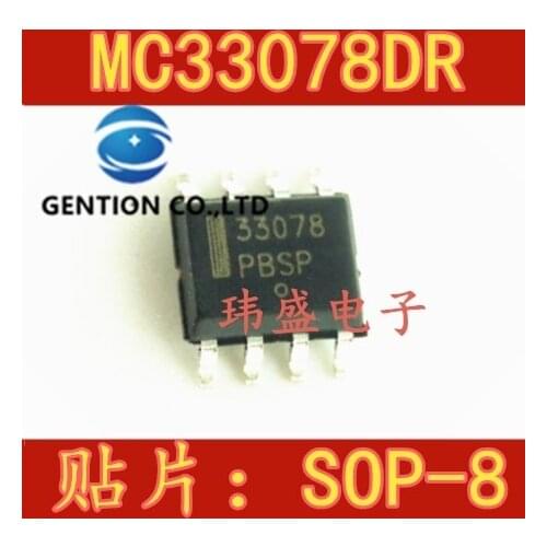 10PCS MC33078DR2G SOP-8 MC33078DR dual operational amplifier in stock 100% new and original