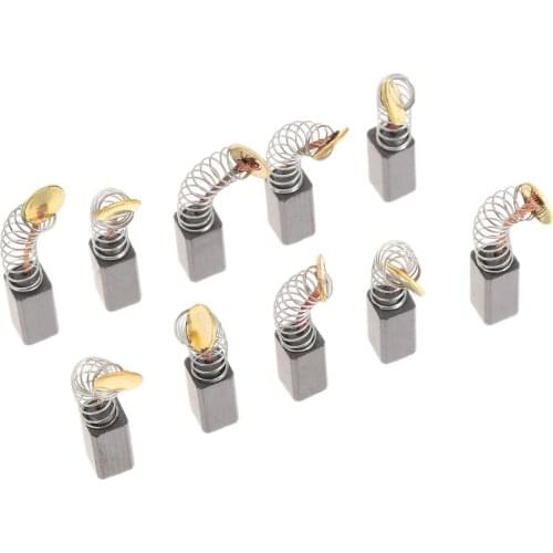 10pcs/5 Pairs Motor Brushes Mini Drill Electric Grinder Carbon Brushes For Electric Motors Dremel Rotary Tool 5x5x9mm