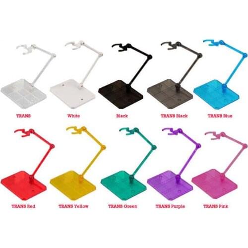 10 Pcs Action Figure Base Suitable Display Stand Bracket for 1/144 1/100 Hg/rg Sd Rabot/animation Stage Act Suit