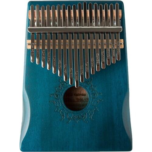 17 Key Blue Color Kalimba Thumb Piano Finger Sanza Mbira High-Quality Mahogany Wood Body Keyboard Musical Instrument Best Price