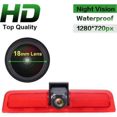 18mm lens HD 3rd Brake Light Backup Camera Aftermarket Reversing Camera for VW Caddy Life 2K Facelift I Kasten 2KA Kombi Cross