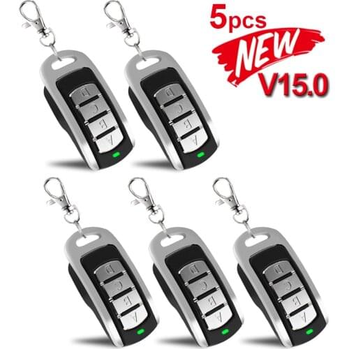 5pcs Auto Scan 433.92mhz 868.35MHz Remote Control Duplicator Garage Command Gate Door 433MHz Remote Controller Rolling Code