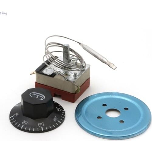 50-300 Celsius Dial Thermostat Temperature Control Switch For Electric Oven AC 220V 16A Y98B