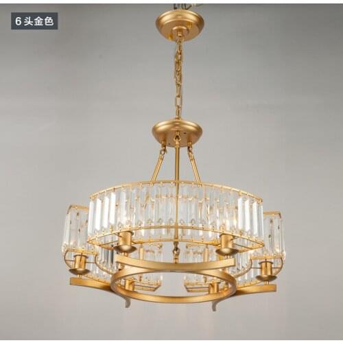 American chandelier bedroom dining room lamp creative personality Nordic country art lighting light luxury simple living room