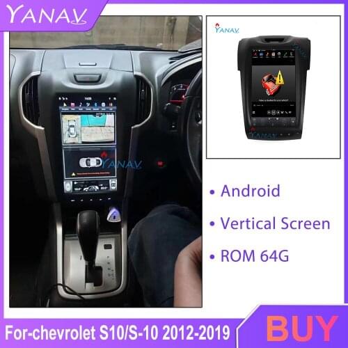 Car dvd player car stereo multimedia video player For-chevrolet S10/S-10 2012-2019 car GPS navigation vertical screen 11.6 inch