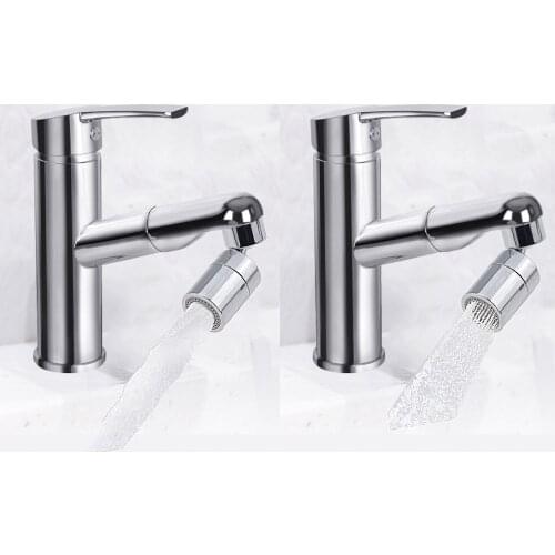Kitchen Faucet Bubbler 360-Degree Double Modes 2-flow Splash-proof