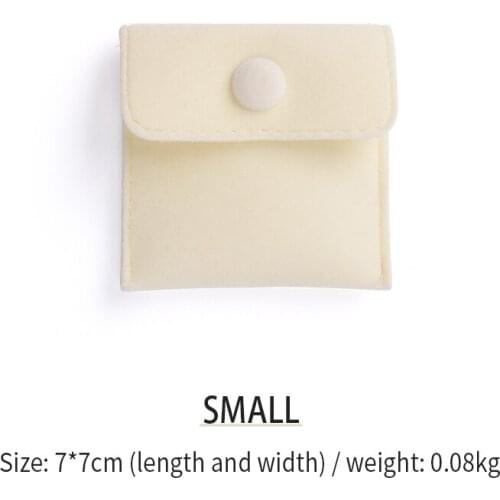 Beige New Wedding Ring Jewelry Storage Packaging Bags For Female Bracelet Brooch Necklace Earings Jewellery Organizer Portable