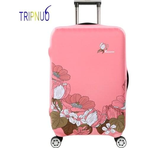 TRIPNUO Thickest Travel Big Flowers Luggage Cover Suitcase Protective Cover for Trunk Case Apply to 19''-32'' Suitcase Elastic