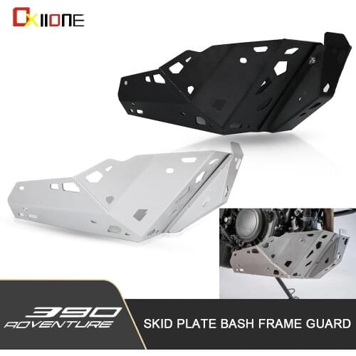 FOR 390 ADVENTURE Motorcycle Skid Plate Bash Frame Guard Engine Guard Skid Plate Parts 390ADVENTURE 2019 2020 2021 Accessories