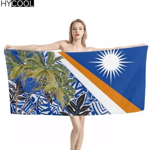 Travel Microfiber Beach Towels Hawaiian Polynesian Island Printing Quick-Dry Comfort Swimming Towels Sport Yoga Mat Toallas