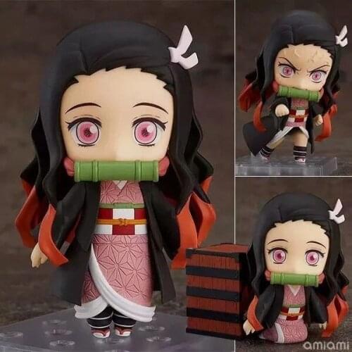 Kamado Nezuko #1194 Demon Slayer Kimetsu no Yaiba Q Action Figure Model Toy Nezuko Figurine Cute Toys 10cm