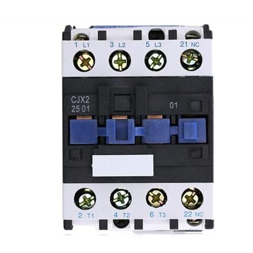 LC1D AC Contactor CJX2-2501 25A NC 3-Phase DIN Rail Mount Electric Power Contactor 24V 36V 110V 220V 380V